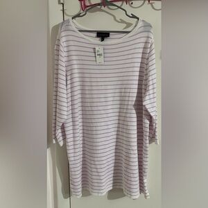 Lane Bryant Light Sweater T Shirt Tunic 3/4 Sleeve